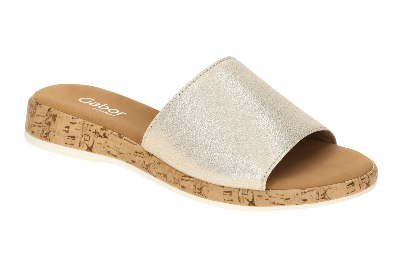 Gabor 62.730.13 grau - bequeme Pantolette f?r Damen 1 Gabor 62.730.13 grau - bequeme Pantolette f?r Damen