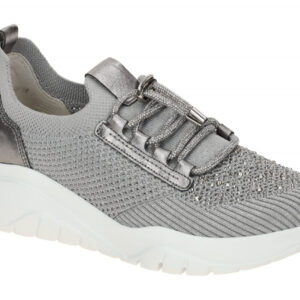 Gabor 63.455.49 grau - sportliche Slipper f?r Damen