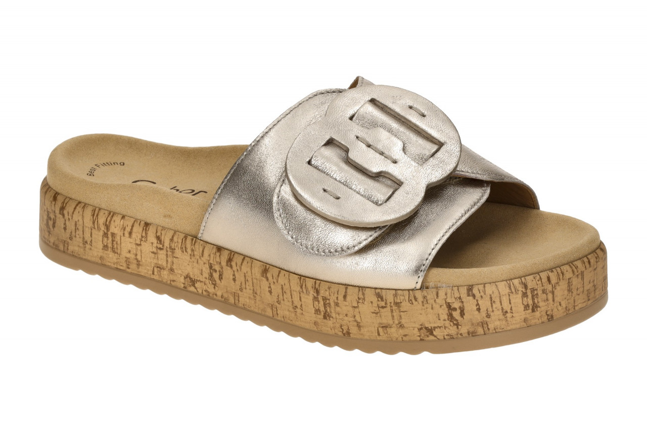 Gabor 63.760.62 grau - bequeme Pantolette f?r Damen 1 Gabor 63.760.62 grau - bequeme Pantolette f?r Damen