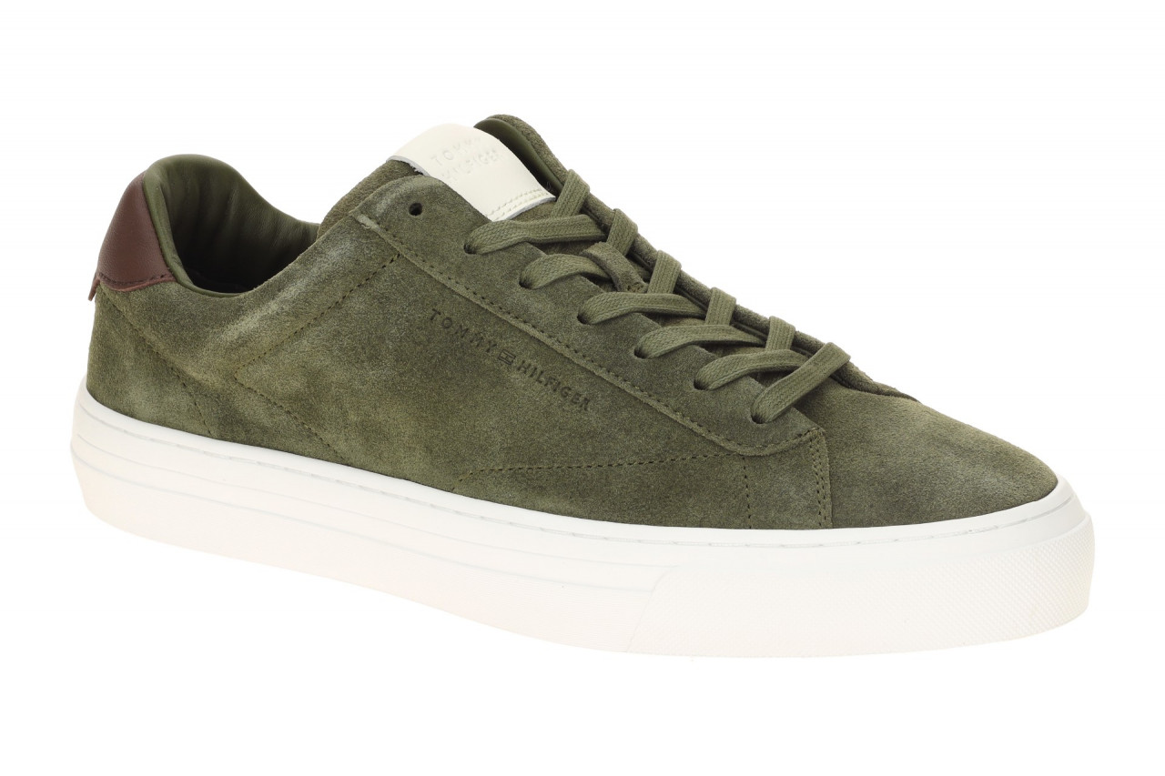 Tommy Hilfiger PREMIUM DRESS CUPSOLE SUEDE FM0573 RBN dunkel-gr?n - Sneakers ... 1 Tommy Hilfiger PREMIUM DRESS CUPSOLE SUEDE FM0573 RBN dunkel-gr?n - Sneakers ...