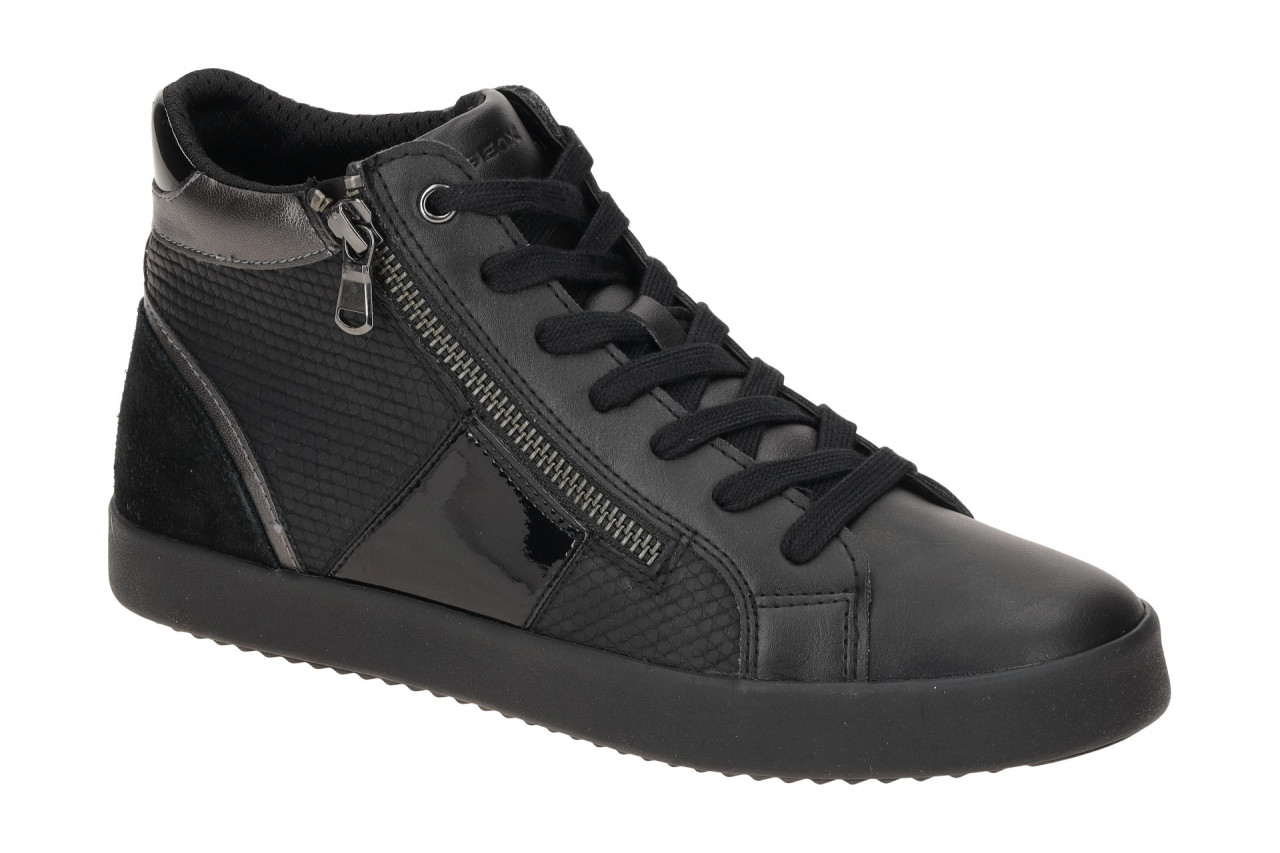 Geox BLOMIEE D366HD 00422C9999 schwarz - Mid Cut Sneakers f?r Damen 1 Geox BLOMIEE D366HD 00422C9999 schwarz - Mid Cut Sneakers f?r Damen