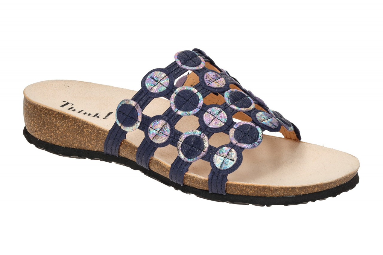 Think JULIA 3-000247-8020 blau - bequeme Pantolette f?r Damen 1 Think JULIA 3-000247-8020 blau - bequeme Pantolette f?r Damen