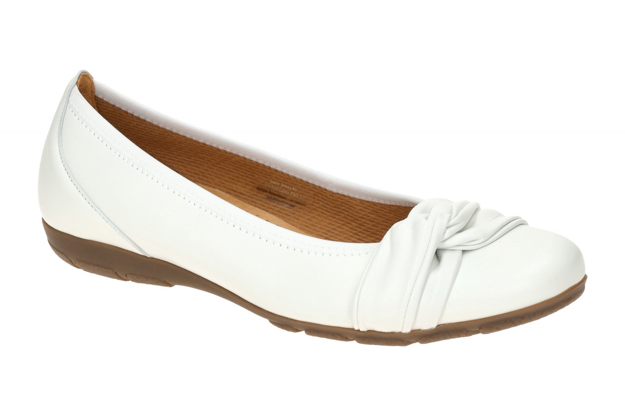 Gabor 04.165.21 wei? - Ballerina - Halbschuhe - Slipper f?r Damen 1 Gabor 04.165.21 wei? - Ballerina - Halbschuhe - Slipper f?r Damen