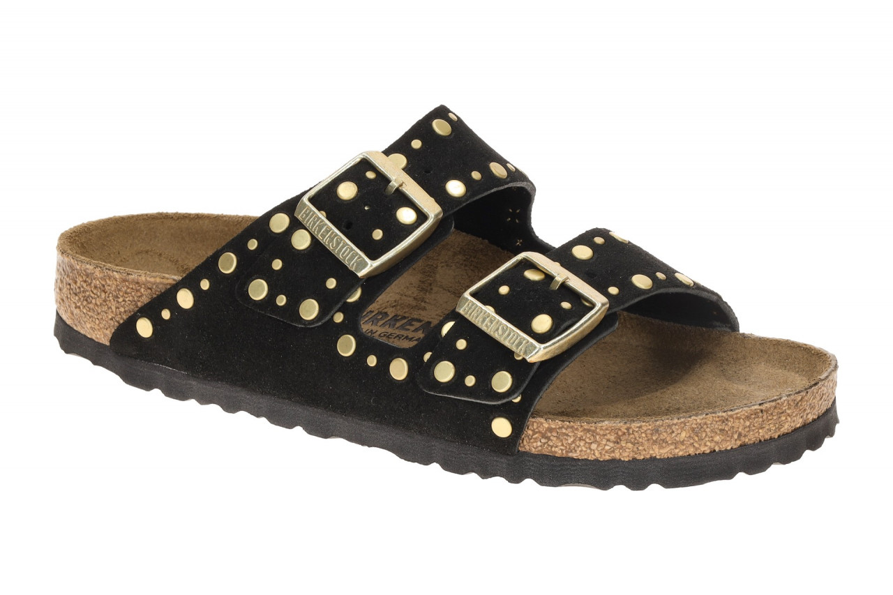 Birkenstock ARIZONA RIVET BORDER 1030348 schwarz - Pantolette f?r Damen 1 Birkenstock ARIZONA RIVET BORDER 1030348 schwarz - Pantolette f?r Damen