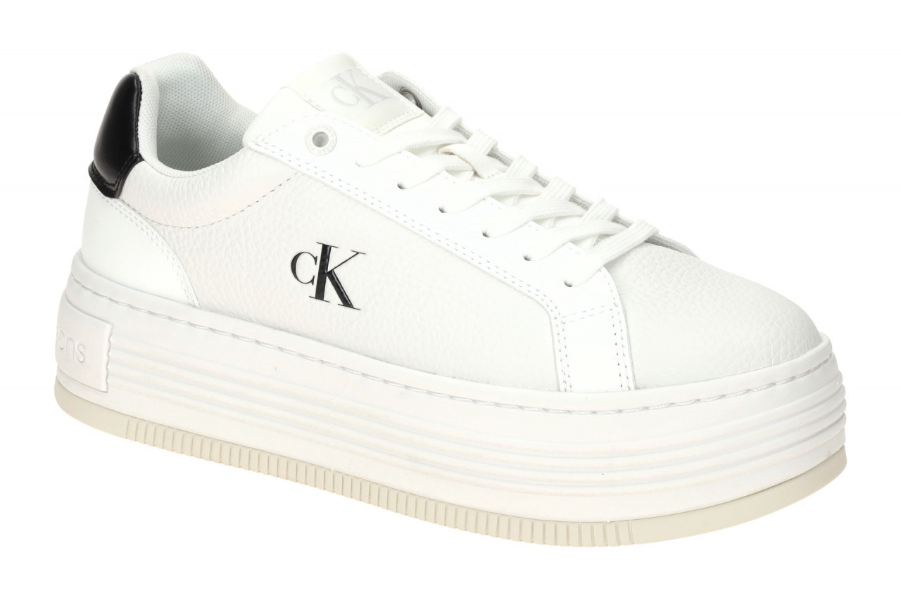 Calvin Klein BOLD FLATF LOW LACE YW01766 01W wei? - sportliche Halbschuhe f?r... 1 Calvin Klein BOLD FLATF LOW LACE YW01766 01W wei? - sportliche Halbschuhe f?r...