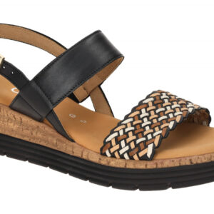 Gabor GENUA 62.705.67 schwarz - Riemchen Sandale f?r Damen