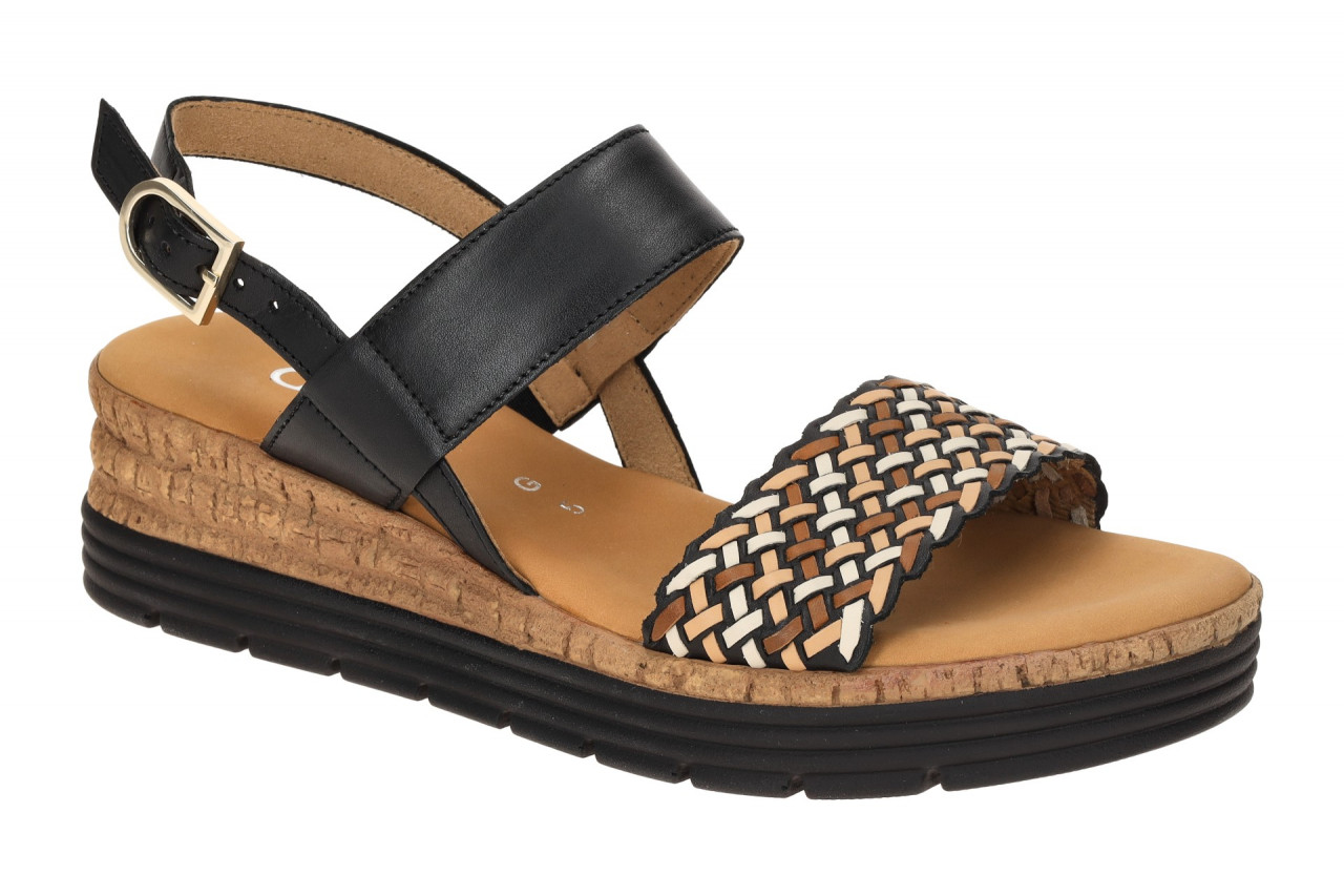 Gabor GENUA 62.705.67 schwarz - Riemchen Sandale f?r Damen 1 Gabor GENUA 62.705.67 schwarz - Riemchen Sandale f?r Damen