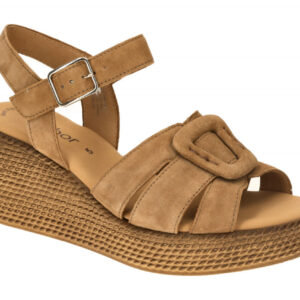 Gabor 64.772.14 braun - Riemchen Sandale f?r Damen