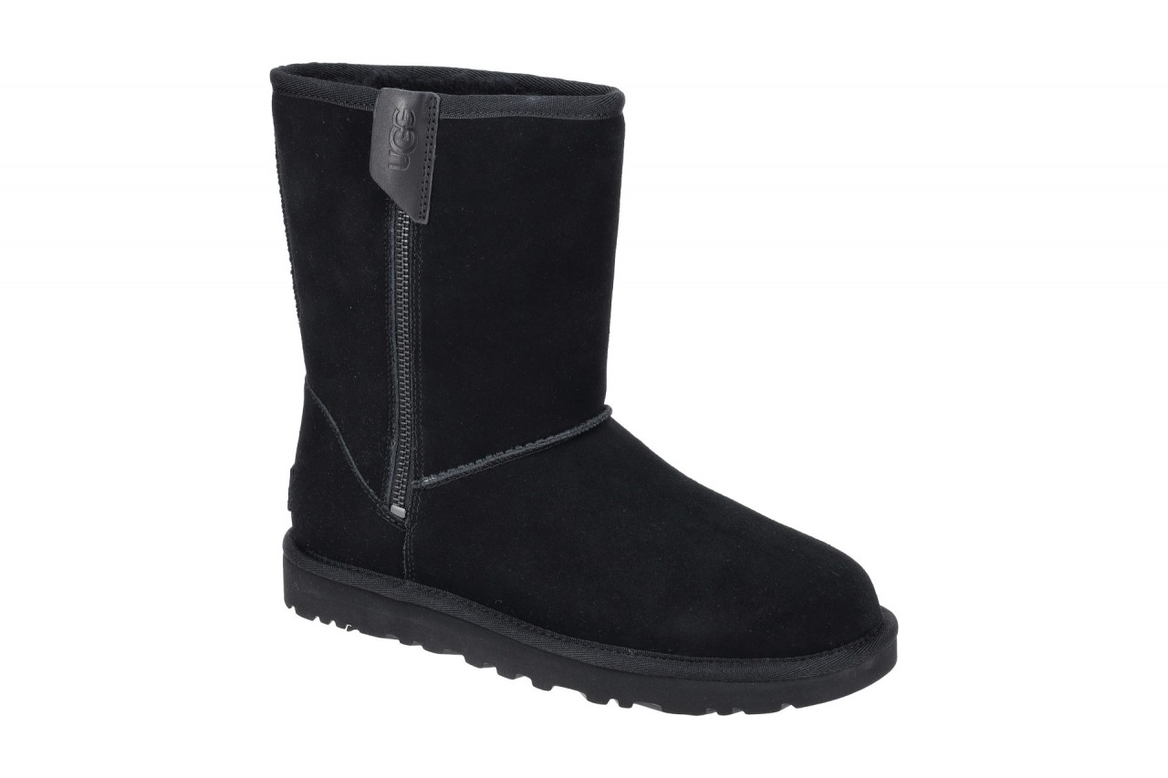 UGG CLASSIC SHORT BAILEY ZIP 1144043 BLK schwarz - Winterstiefel f?r Damen 1 UGG CLASSIC SHORT BAILEY ZIP 1144043 BLK schwarz - Winterstiefel f?r Damen