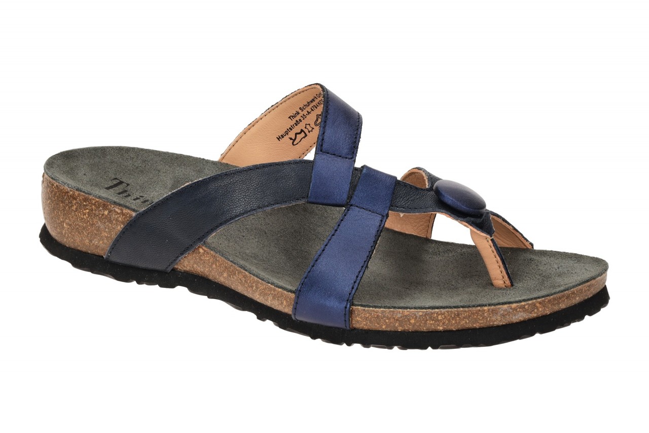 Think JULIA 3-000246-8020 dunkel-blau - Pantoletten f?r Damen 1 Think JULIA 3-000246-8020 dunkel-blau - Pantoletten f?r Damen