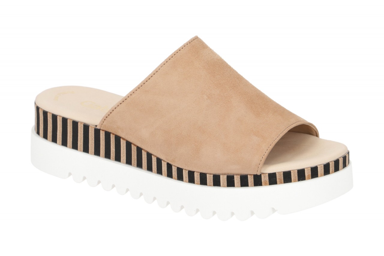 Gabor 24.663.14 hell-braun - Pantolette f?r Damen 1 Gabor 24.663.14 hell-braun - Pantolette f?r Damen