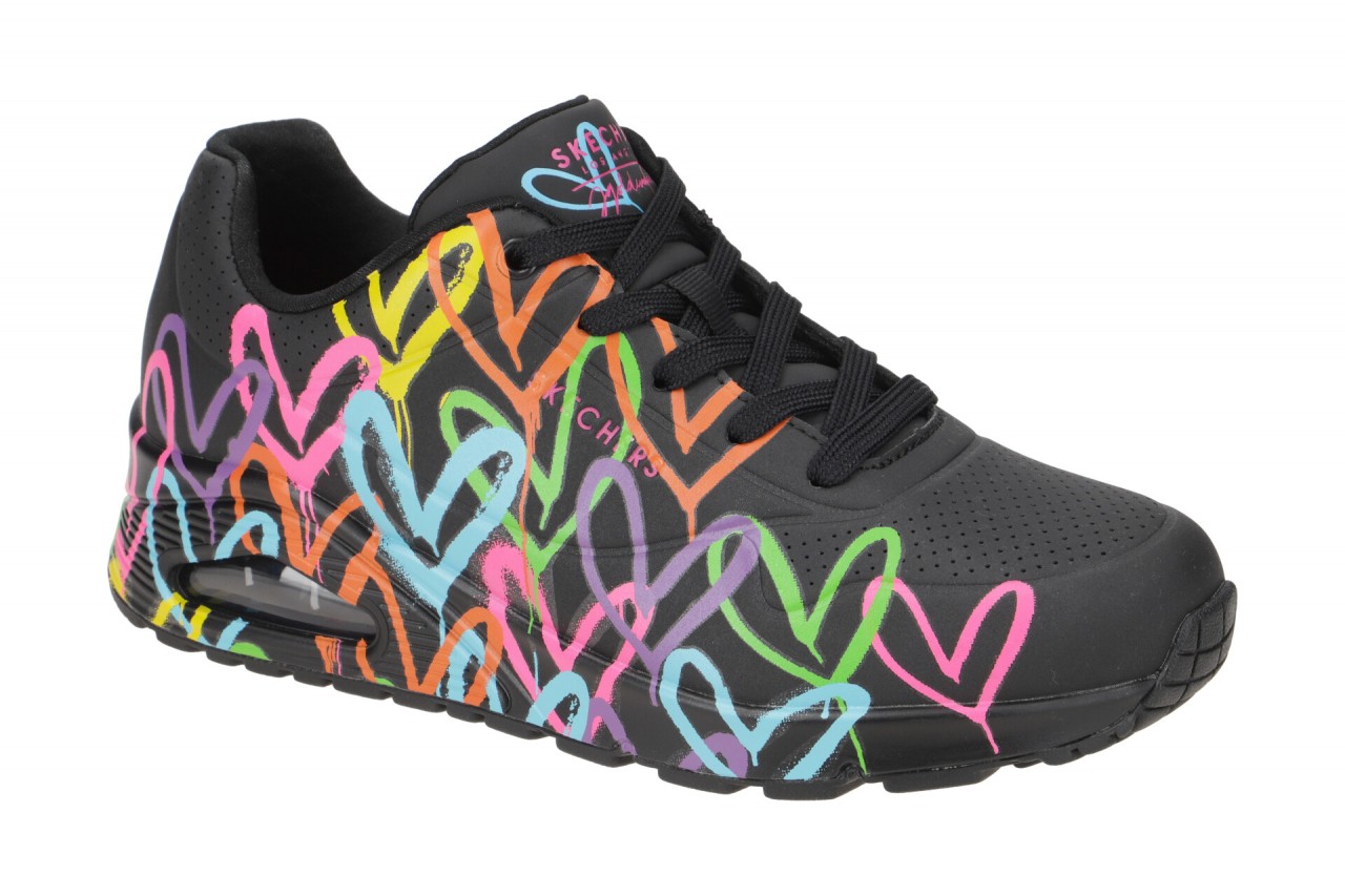 Skechers UNO 177981 BKMT schwarz - sportliche Halbschuhe f?r Damen 1 Skechers UNO 177981 BKMT schwarz - sportliche Halbschuhe f?r Damen