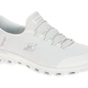 Skechers GLIDE STEP 104547 WSL wei? - sportliche Slipper f?r Damen