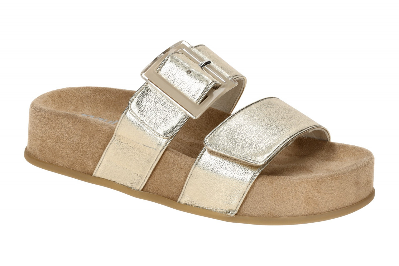 Paul Green 6157-02 gold - bequeme Pantolette f?r Damen 1 Paul Green 6157-02 gold - bequeme Pantolette f?r Damen