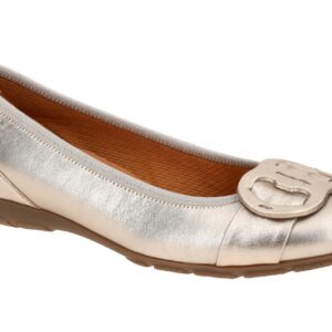 Gabor 64.163.62 grau - Ballerina - Halbschuhe - Slipper f?r Damen