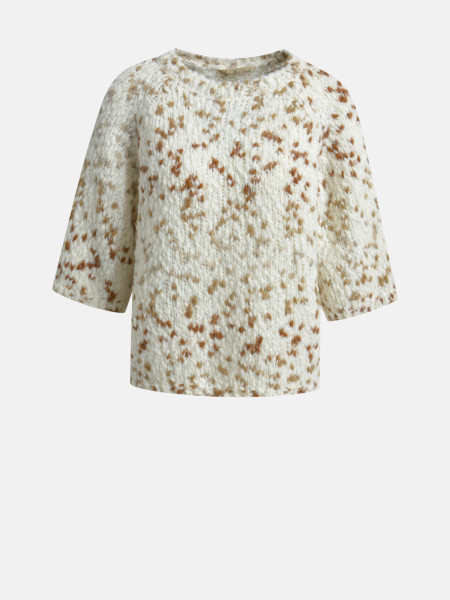 SMITH & SOUL Damen Kurzarmpullover, creme 1 SMITH & SOUL Damen Kurzarmpullover, creme