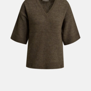 SMITH & SOUL Damen Kurzarmpullover, braun