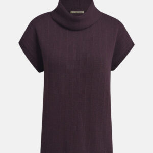 SMITH & SOUL Damen Kurzarmpullover, pflaume