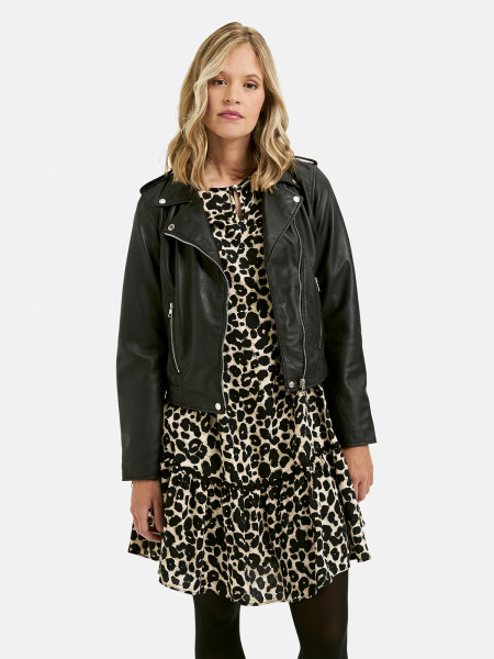 SMITH & SOUL Damen Lederjacke, schwarz 1 SMITH & SOUL Damen Lederjacke, schwarz