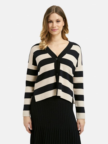 MILANO ITALY Damen Strickjacke, dunkelblau 1 MILANO ITALY Damen Strickjacke, dunkelblau