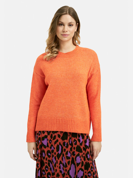 MILANO ITALY Damen Pullover, orange 1 MILANO ITALY Damen Pullover, orange