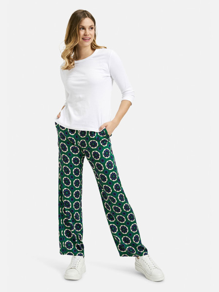 MILANO ITALY Damen Hose, grün 1 MILANO ITALY Damen Hose, grün