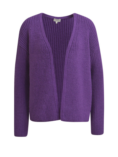 MILANO ITALY Damen Strickjacke, lila 1 MILANO ITALY Damen Strickjacke, lila