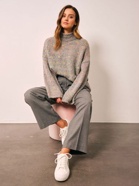 MILANO ITALY Damen Pullover, grau 1 MILANO ITALY Damen Pullover, grau