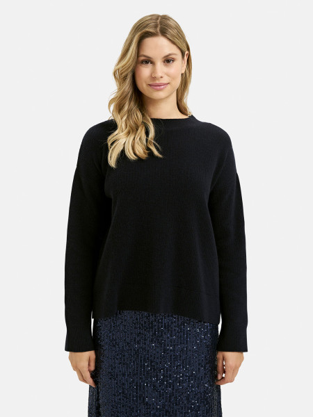 MILANO ITALY Damen Pullover, dunkelblau 1 MILANO ITALY Damen Pullover, dunkelblau