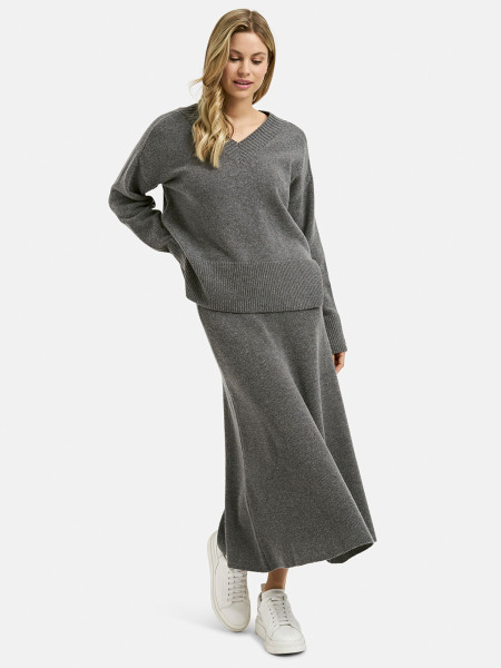 MILANO ITALY Damen Pullover, grau 1 MILANO ITALY Damen Pullover, grau