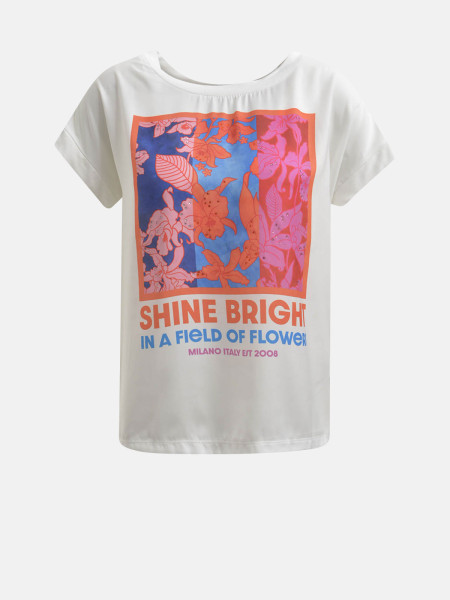 MILANO ITALY Damen T-Shirt, creme 1 MILANO ITALY Damen T-Shirt, creme