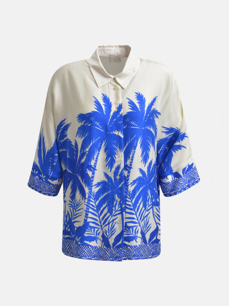 MILANO ITALY Damen Bluse, blau 1 MILANO ITALY Damen Bluse, blau