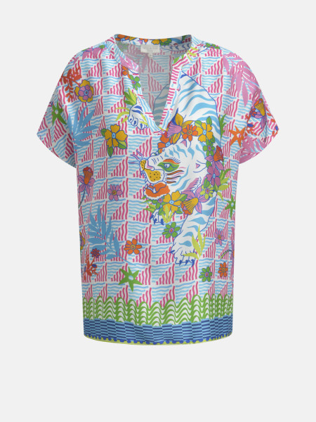 MILANO ITALY Damen Bluse, hellblau 1 MILANO ITALY Damen Bluse, hellblau