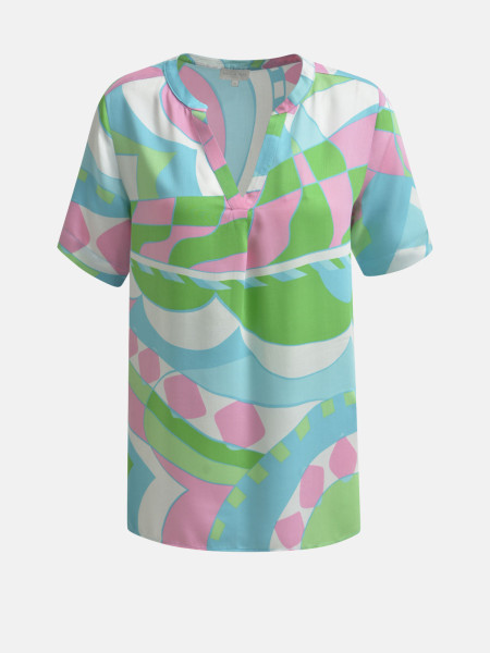 MILANO ITALY Damen Bluse, hellblau 1 MILANO ITALY Damen Bluse, hellblau