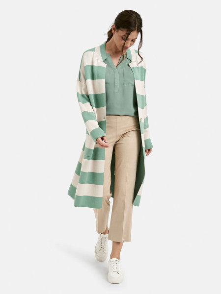 MILANO ITALY Damen Strickjacke, pastellgrün 1 MILANO ITALY Damen Strickjacke, pastellgrün