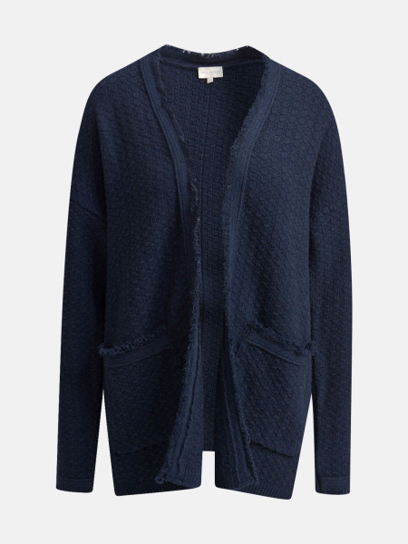 MILANO ITALY Damen Strickjacke, dunkelblau 1 MILANO ITALY Damen Strickjacke, dunkelblau