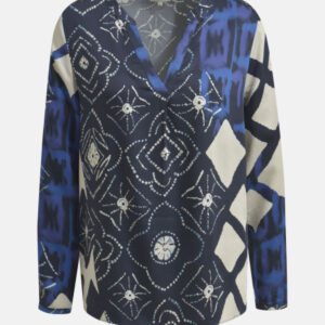 MILANO ITALY Damen Bluse, dunkelblau