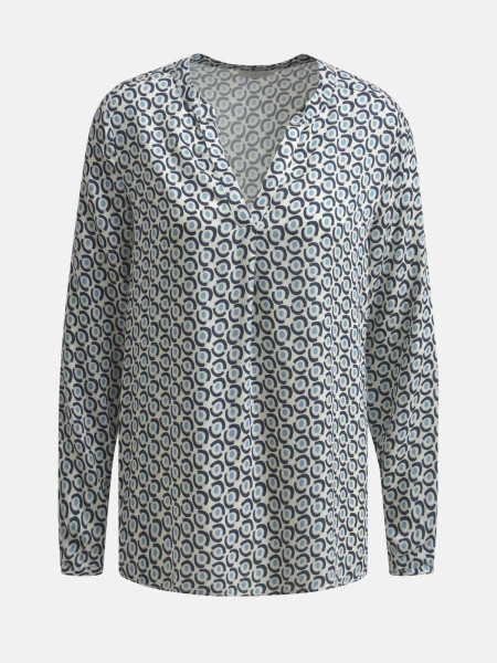 MILANO ITALY Damen Bluse, blau 1 MILANO ITALY Damen Bluse, blau