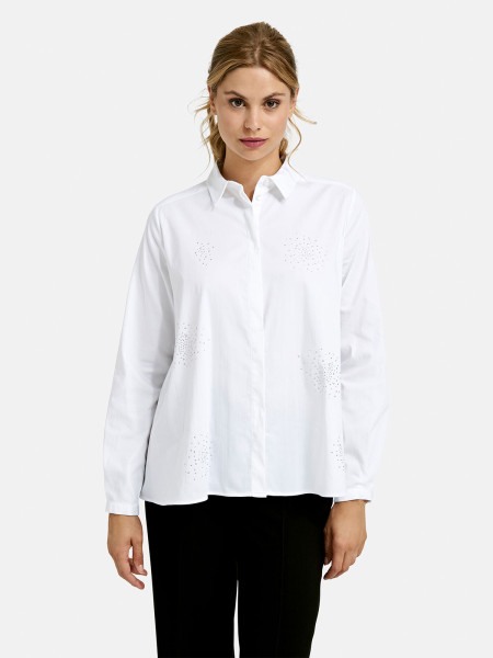 MILANO ITALY Damen Bluse, weiß 1 MILANO ITALY Damen Bluse, weiß