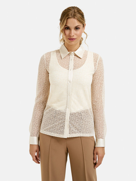 MILANO ITALY Damen Bluse, creme 1 MILANO ITALY Damen Bluse, creme