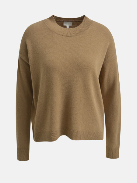 MILANO ITALY Damen Pullover, hellbraun 1 MILANO ITALY Damen Pullover, hellbraun