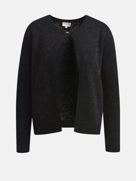 MILANO ITALY Damen Strickjacke, schwarz 1 MILANO ITALY Damen Strickjacke, schwarz