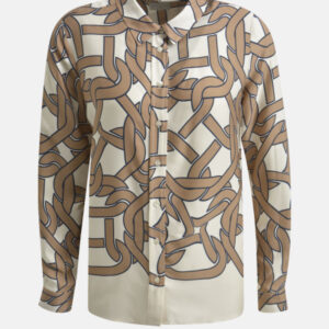 MILANO ITALY Damen Bluse, hellbraun