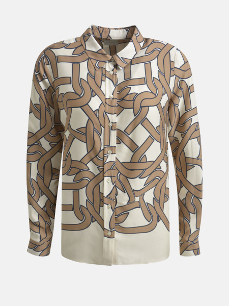 MILANO ITALY Damen Bluse, hellbraun 1 MILANO ITALY Damen Bluse, hellbraun