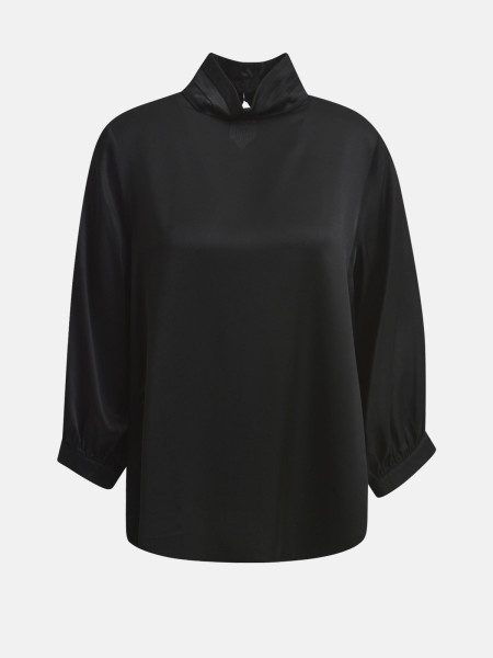 MILANO ITALY Damen Bluse, schwarz 1 MILANO ITALY Damen Bluse, schwarz