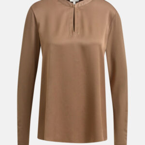 MILANO ITALY Damen Shirtbluse, hellbraun