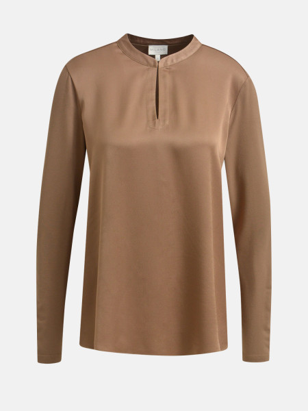 MILANO ITALY Damen Shirtbluse, hellbraun 1 MILANO ITALY Damen Shirtbluse, hellbraun