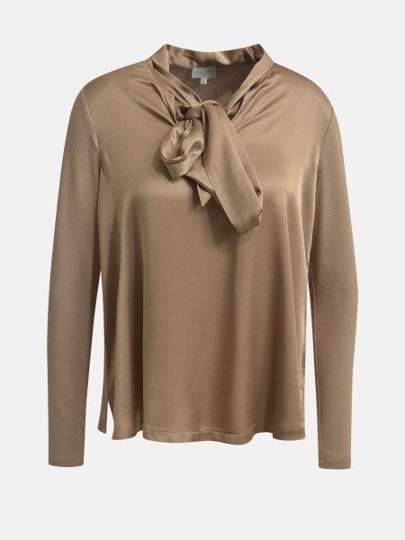 MILANO ITALY Damen Bluse, hellbraun 1 MILANO ITALY Damen Bluse, hellbraun