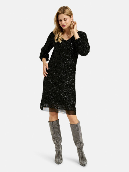 MILANO ITALY Damen Kleid, schwarz 1 MILANO ITALY Damen Kleid, schwarz