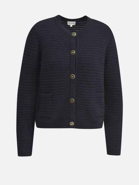 MILANO ITALY Damen Strickjacke, dunkelblau 1 MILANO ITALY Damen Strickjacke, dunkelblau